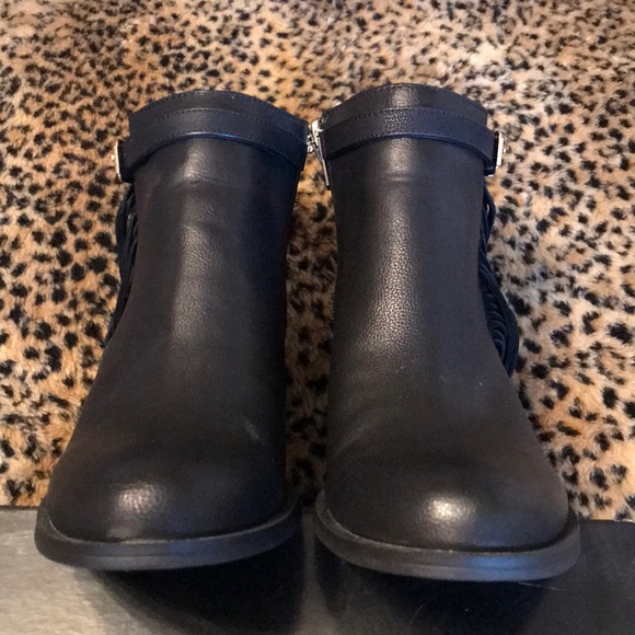 Sam Edelman Fringe Heeled Booties - Picture 4 of 5